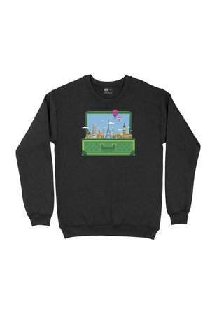 Seyahat Çantası Siyah Sweatshirt