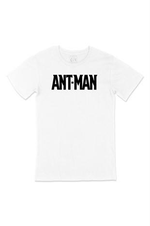 Siyah Ant Man Logolu Tişört