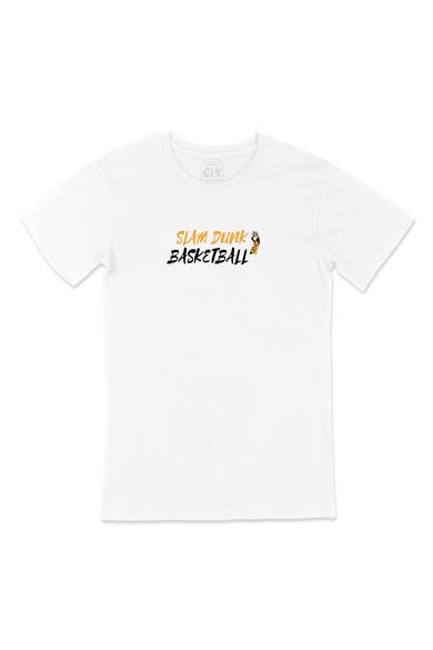 Slam Dunk Basketbol Beyaz Tişört