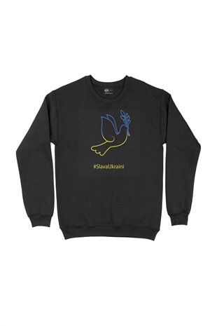 Slava Ukraini Logo Siyah Sweatshirt