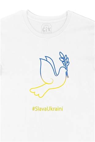 Slava Ukraini Peace Tişört