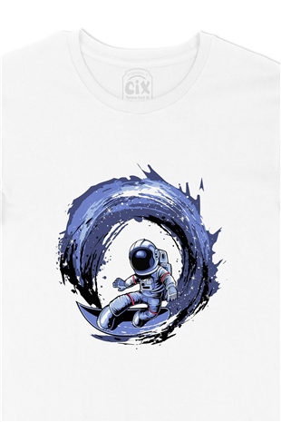 Sörfçü Astronot Tişört