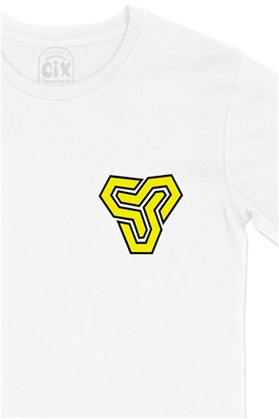 Space Soldiers Cep Logo Tasarımlı Beyaz Tişört