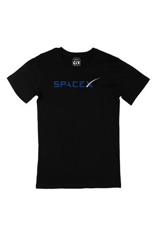 Spacex Siyah Tişört