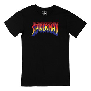 Spiderman Maceraları Siyah Tişört