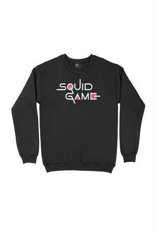 Squid Game Siyah Sweatshirt 