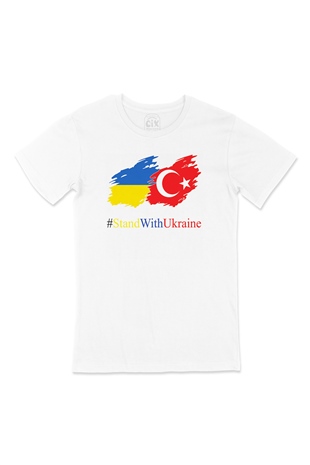 Stand With Ukraine Ukrayna Türkiye Tişört