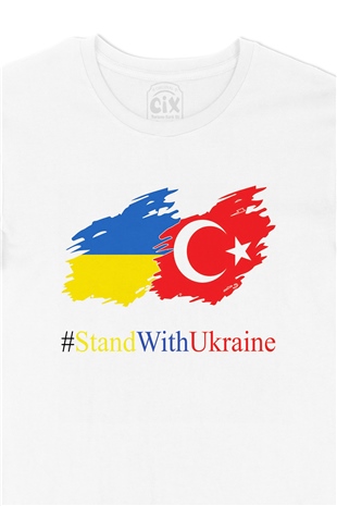 Stand With Ukraine Ukrayna Türkiye Tişört
