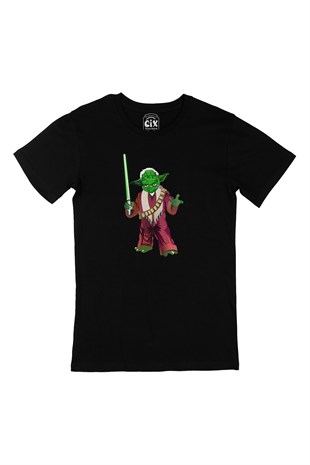 Star Wars Jedi Yoda Siyah Tişört