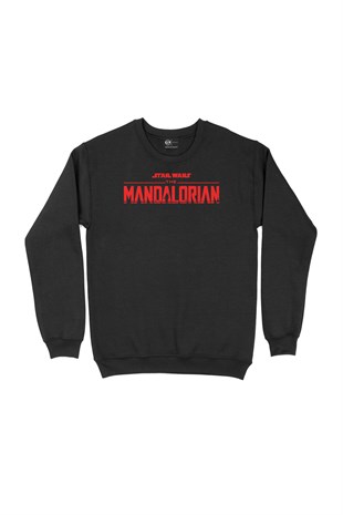 Star Wars Mandalorian Siyah Sweatshirt