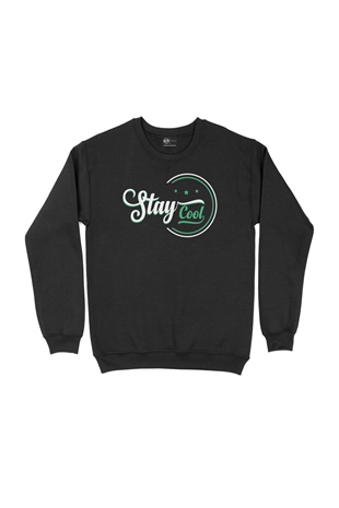 Stay Cool Siyah Sweatshirt