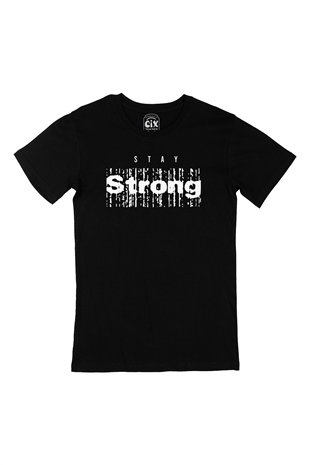 Stay Strong Siyah Tişört