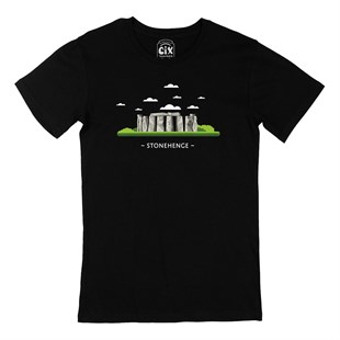 Stonehenge Siyah Tişört