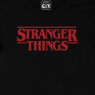 Stranger Things Siyah Tişört