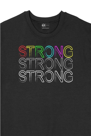 Strong Güçlü Siyah Sweatshirt