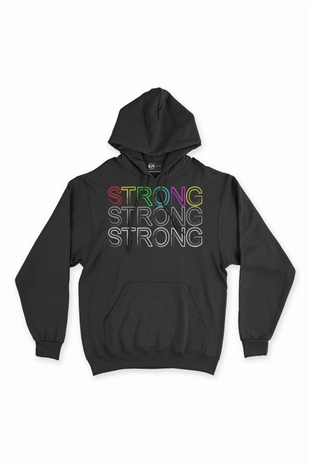 Strong Güçlü Siyah Sweatshirt Hoodie