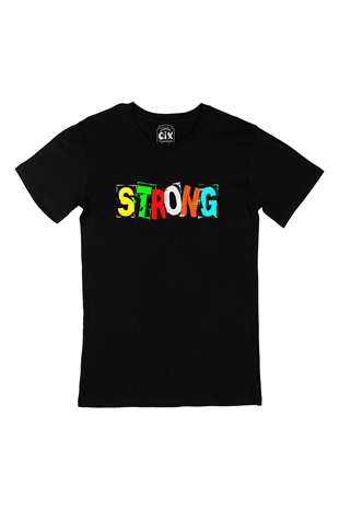 Strong Tasarım Siyah Tişört