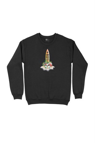 Summer Beach Party Siyah Sweatshirt