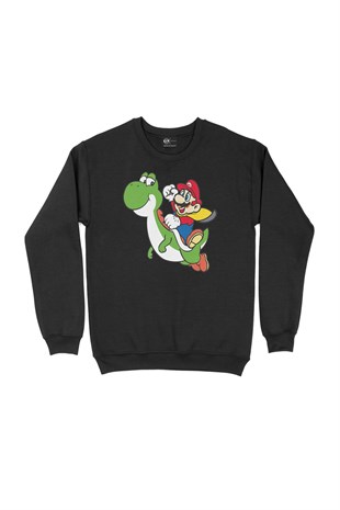 Süper Mario Ejderha Sweatshirt