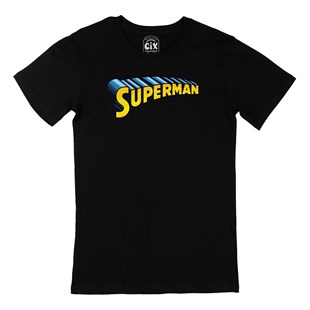 Superman Siyah Tişört