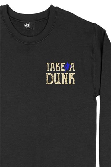 Take A Dunk Basket Cep Tasarım Baskılı Sweatshirt