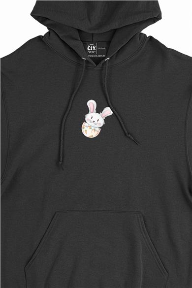 Tavşancık Minimal Kapşonlu Sweatshirt Hoodie