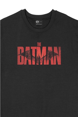 The Batman Baskılı Siyah Sweatshirt