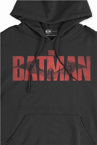 The Batman Baskılı Siyah Sweatshirt Hoodie