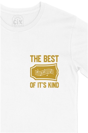 The Best Of Its Kind Cep Logo Tasarımlı Beyaz Tişört