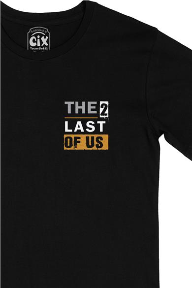 The Last Of Us 2 Cep Tasarım Baskılı Siyah Tişört