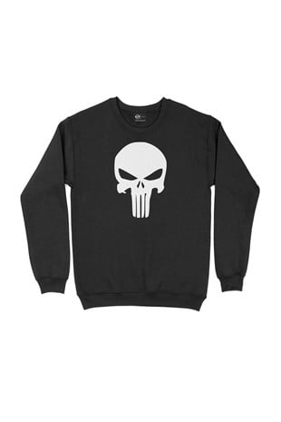 The Punisher Siyah Sweatshirt