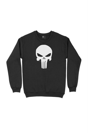 The Punisher Siyah Sweatshirt