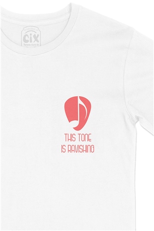 This Tone Is Ravishing Cep Logo Tasarımlı Beyaz Tişört
