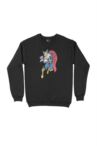 Thor Siyah Sweatshirt