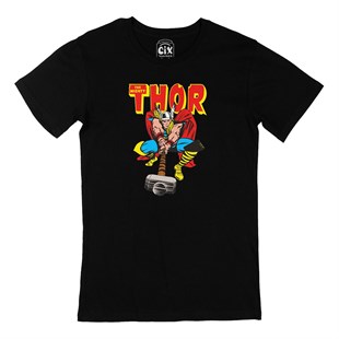Thor The Mighty Avenger Siyah Tişört
