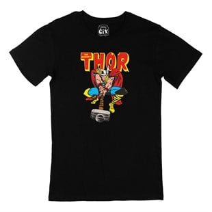 Thor The Mighty Avenger Siyah Tişört