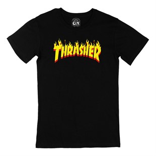Thrasher Siyah Tişört
