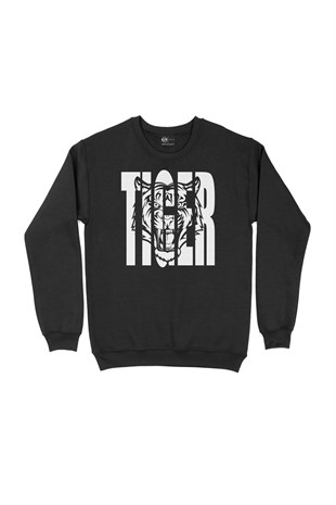 Tiger Kaplan Siyah Sweatshirt