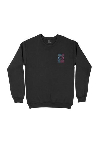 Time To Play The Game Cep Tasarım Baskılı Sweatshirt