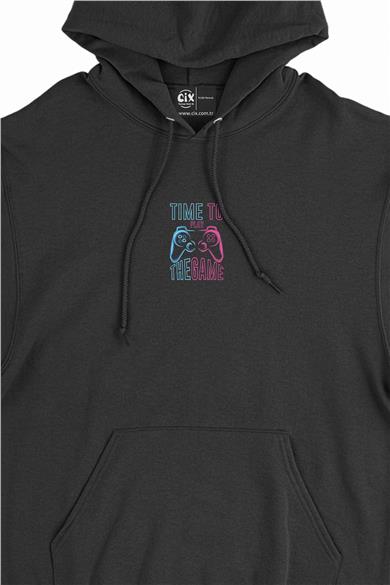 Time To Play The Game Minimal Kapşonlu Sweatshirt Hoodie