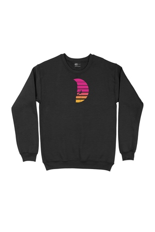 Tırmanış Tasarım Siyah Sweatshirt