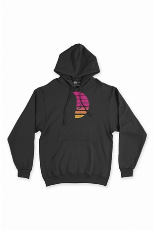 Tırmanış Tasarım Siyah Sweatshirt Hoodie
