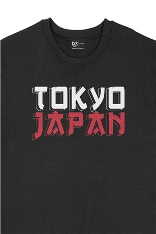 Tokyo Japan Siyah Sweatshirt