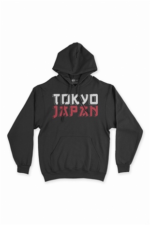 Tokyo Japan Siyah Sweatshirt Hoodie
