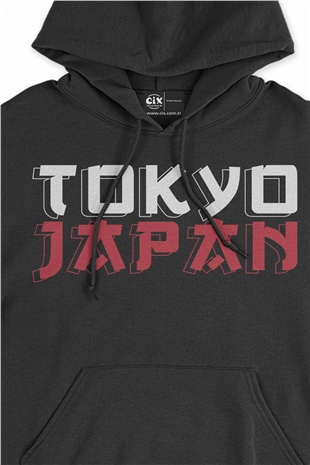 Tokyo Japan Siyah Sweatshirt Hoodie
