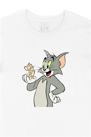 Tom Jerry Kedi Fare Tişört
