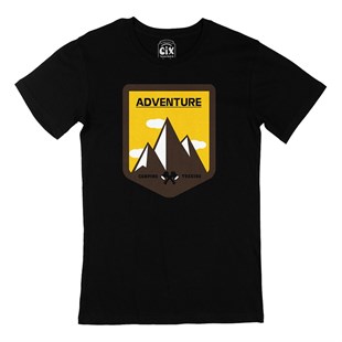 Trekking Adventure Siyah Tişört