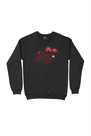 Türkiye Kalpli Sweatshirt