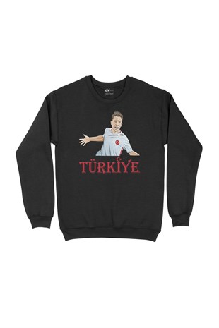 Türkiye Milli Takım Siyah Sweatshirt