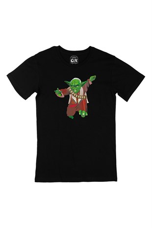 Uçan Yoda Siyah Tişört